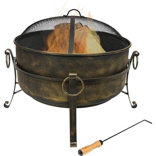 Vintage Portable Wood Fire Pits 24 Inch - Woosir
