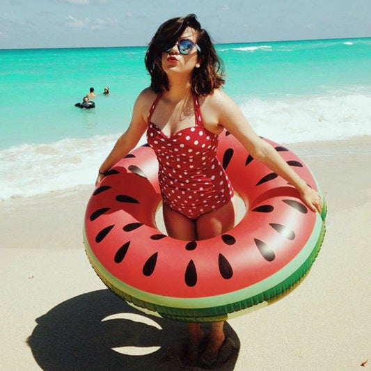 Watermelon Inflatable Circle Swimming Floating - Woosir