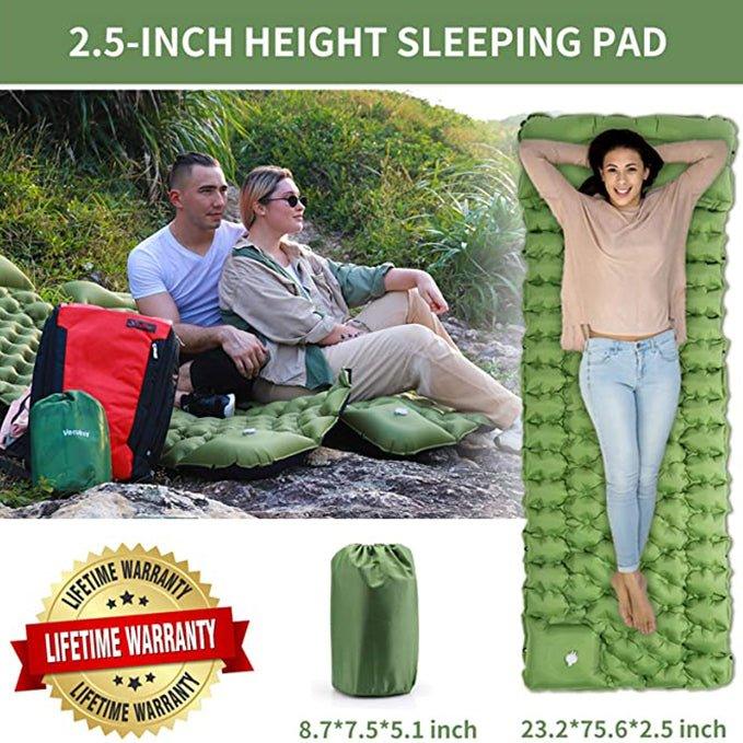 Waterproof Camp Mattress Pads For Sleeping With Pillow - Woosir