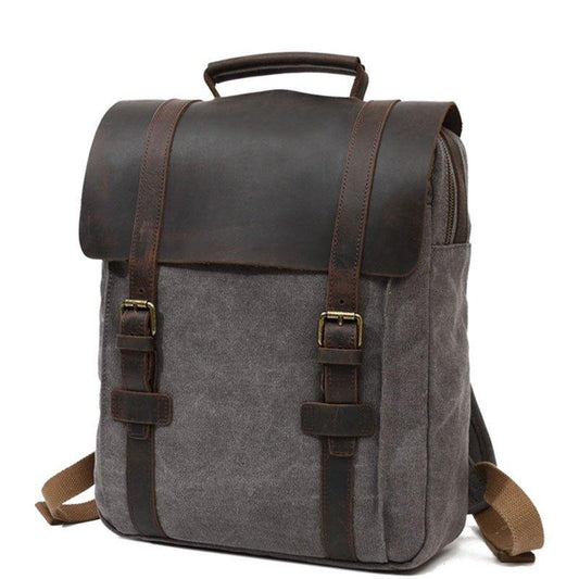 15" Canvas Backpacks Mens Women - Woosir