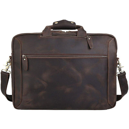 Woosir 17 Inch Briefcase Leather Backpack - Woosir