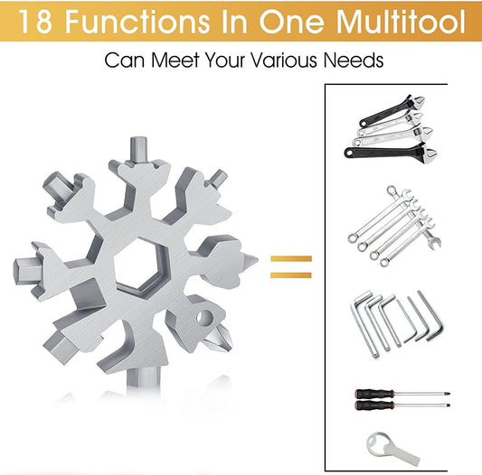 Woosir 18-in-1 Snowflake Multitool 6 Pieces - Woosir