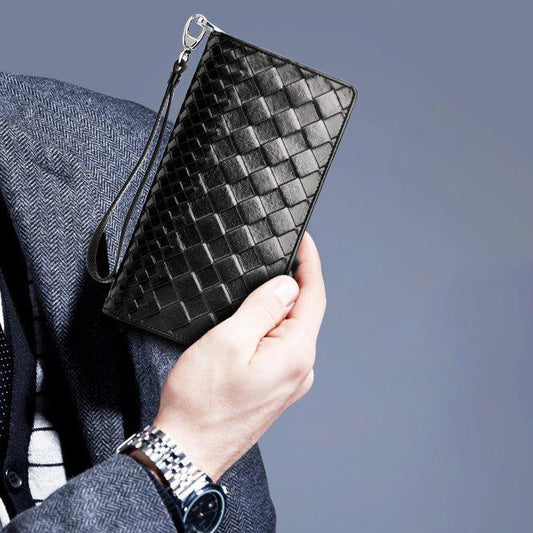 Woosir Black Leather Wallet for Men - Woosir