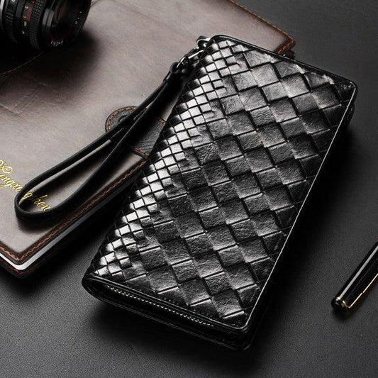 Woosir Black Leather Wallet for Men - Woosir