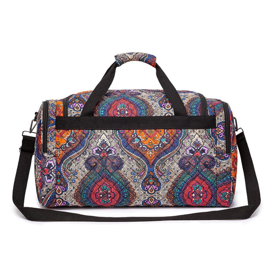 Boho Weekender Bag Canvas Travel Duffel - Woosir