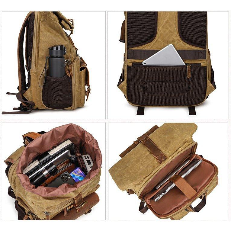 Woosir Camera Backpack with Trolley Sleeve and Tripod Strap - Woosir