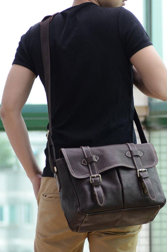 Woosir Camera Messenger Bag Leather - Woosir