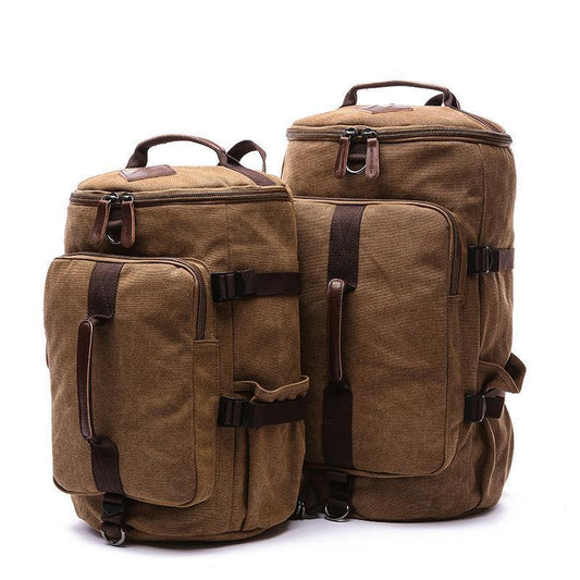 Canvas Backpack Vintage Large School Duffel - Woosir