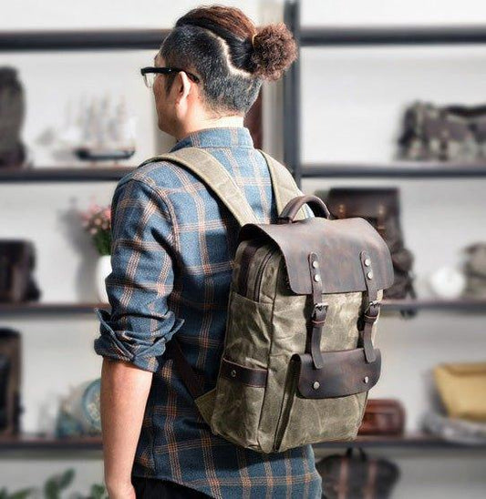 Woosir Canvas Backpacks for School - Woosir