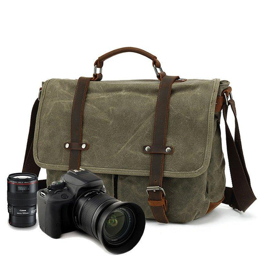 Woosir Canvas Camera Briefcase Bag - Woosir