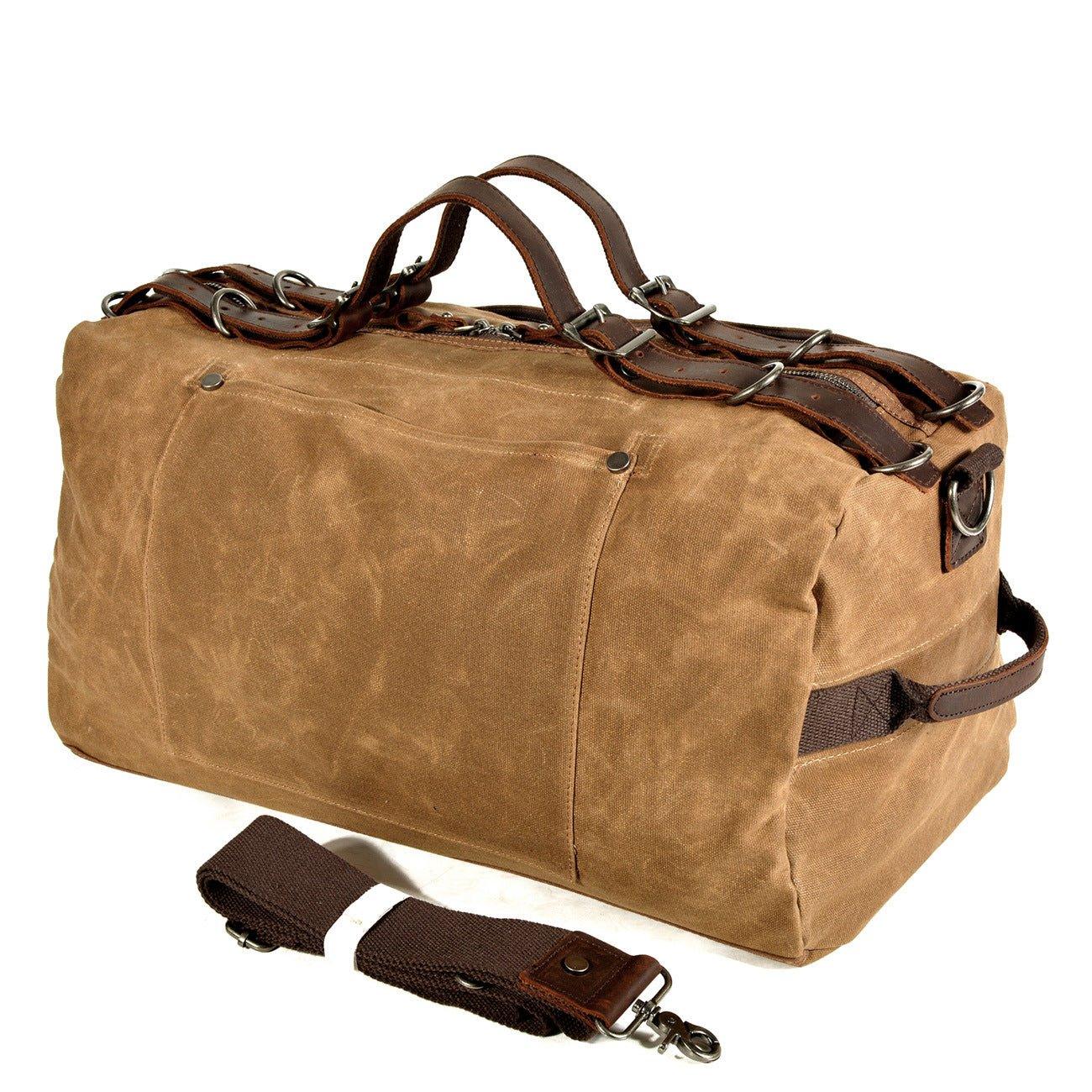 Canvas Duffel Bag Airplane Waxed Canvas Travel Duffle Bag Carry