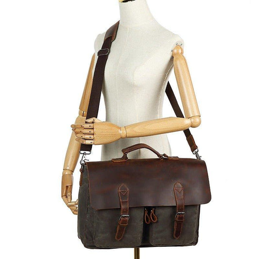 Woosir Canvas Laptop Bag 15.6 Inch - Woosir