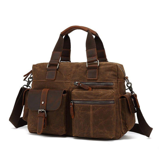 Woosir Canvas Laptop Messenger Bag Mens Satchel - Woosir