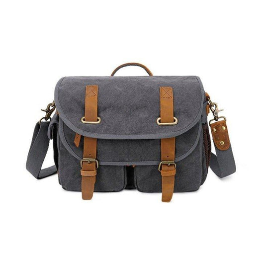 Woosir Canvas Shoulder Messenger Camera Bag - Woosir