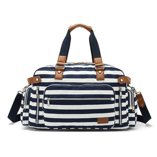 Canvas Weekend Bag for Women with Trolley Sleeve - Woosir