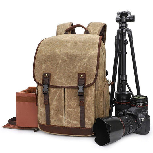 Woosir Canvas Waterproof Camera Bag Backpack - Woosir