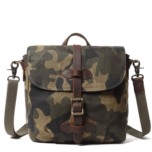 Small Canvas Military Messenger Bag Mens - Woosir