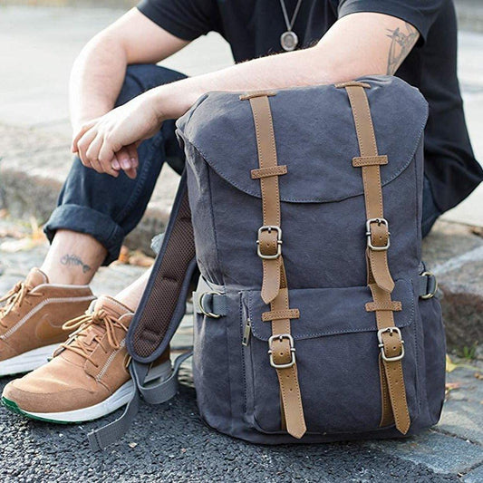 Casual Laptop Canvas Backpack - Woosir