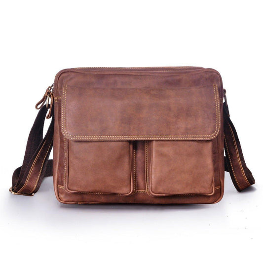 Woosir Classic Genuine Leather Messenger Bag for Men - Woosir