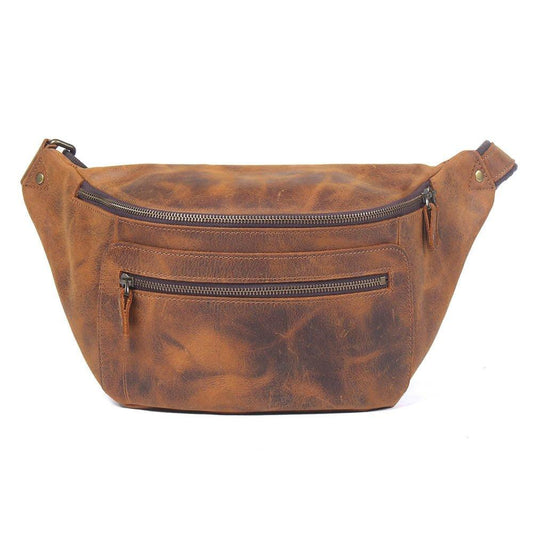 Leather Cross Body Bag for Men - Woosir