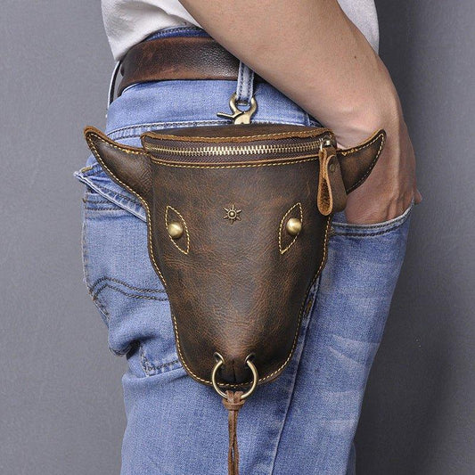 Woosir Cool Cow Head Thigh Fanny Pack - Woosir