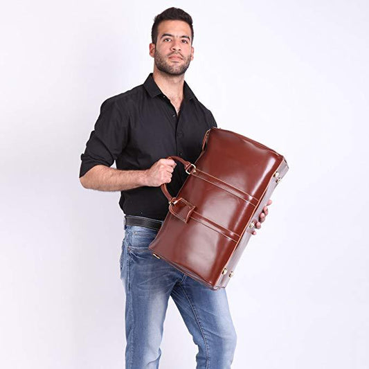 Woosir Crazy Horse Genuine Leather Vintage Duffel Bag - Woosir