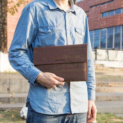 Woosir Crazy Horse Leather Sleeve for MacBook Pro - Woosir