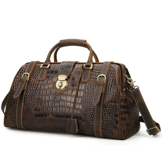 Crocodile Leather Travel Bag - Woosir