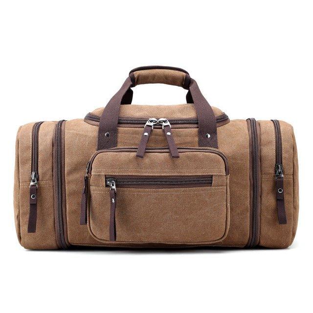 Extra Large Travel Canvas Duffle Bag Men Women, Coffee Extra Large Travel Canvas Duffle Bag Men Women, Coffee