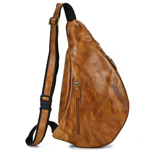 Cowhide Leather Cross Body Sling Bag - Woosir