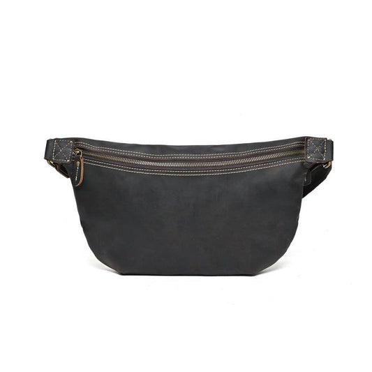 Genuine Cowhide Leather Sling Bag for Man - Woosir