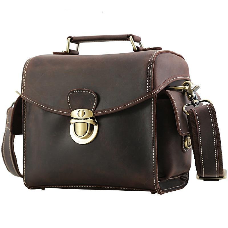 camera backpacks genuine leather Woosir Genuine Leather Camera Bag Small Vintage Travel