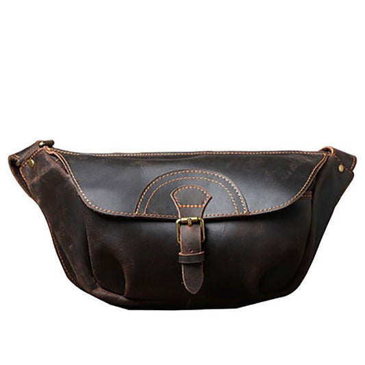 Genuine Leather Cross Body Bag for Men - Woosir