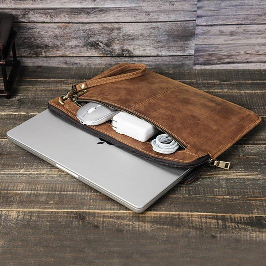 Woosir Leather Laptop Case for Macbook Pro 14.2 Inch - Woosir