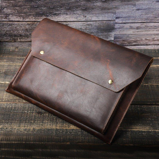 Woosir Genuine Leather Sleeve Case for 16 Inch MacBook Pro - Woosir