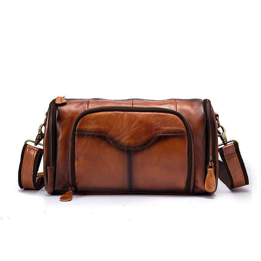 Woosir Genuine Leather Travel Messenger Bag for Men - Woosir