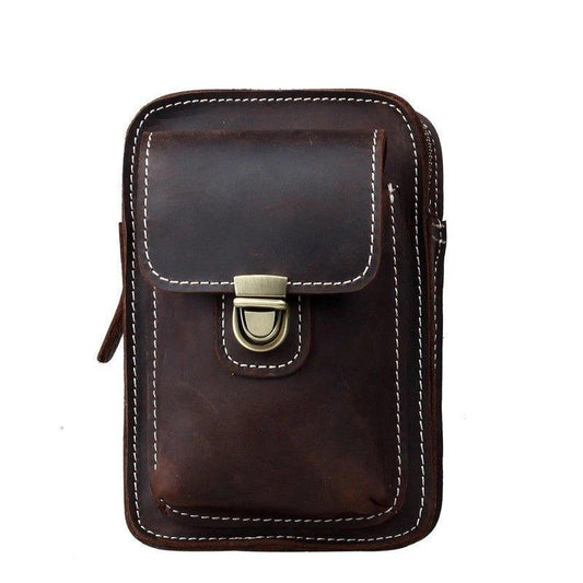 Woosir Genuine Leather Waist Bag Men - Woosir