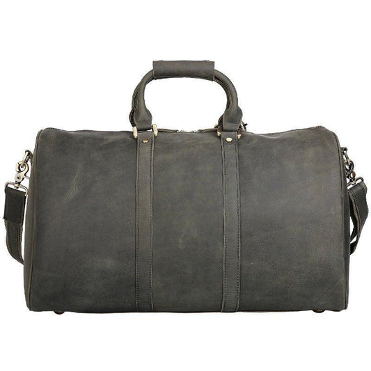 Woosir Handmade Full Grain Leather Duffle Bag Army Green - Woosir