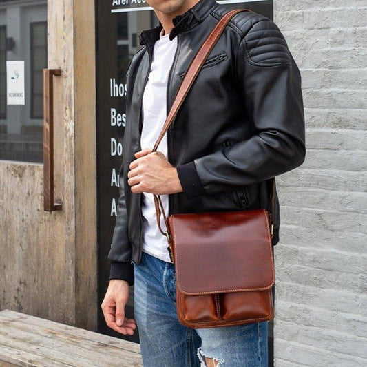 Woosir Handmade Leather Shoulder Bag for Men - Woosir