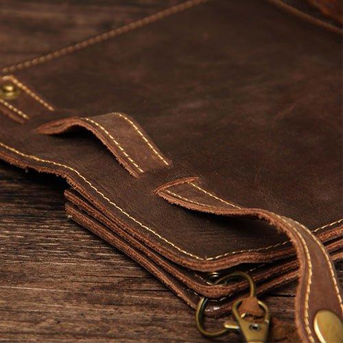 Woosir Handmade Mens Leather Wallet Personalized - Woosir