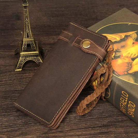 Woosir Handmade Mens Leather Wallet Personalized - Woosir