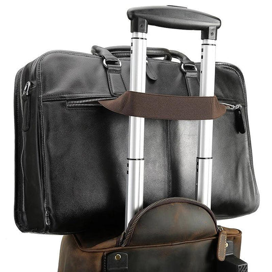 Woosir Laptop Leather Briefcase for Men - Woosir