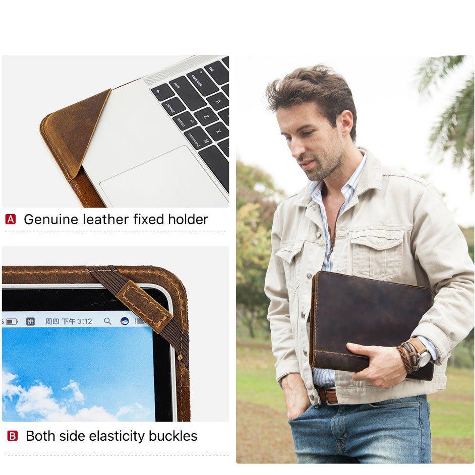 Woosir Laptop Leather Case For Macbook Pro 15.4 Inch - Woosir