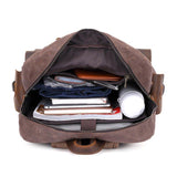 Vintage Canvas Backpack Rucksack Laptop - Woosir