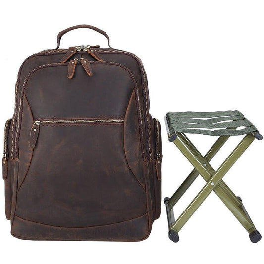 Woosir Leather Backpack Chair for 17 inch Laptop - Woosir