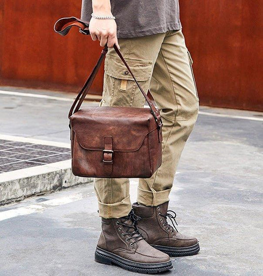 Woosir Leather Camera Bag Crossbody - Woosir