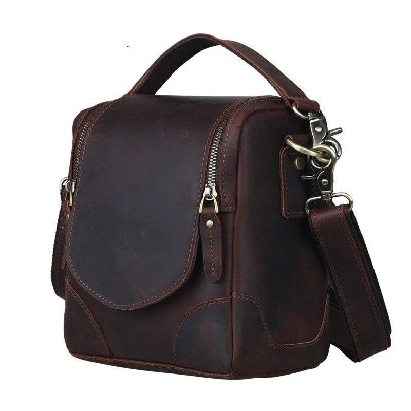 camera travel crossbody bag men Leather Satchel theft zipper ULANZI BP11 8L Camera Sling