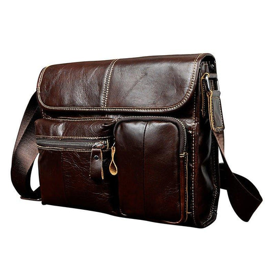 Woosir Leather Messenger Shoulder Bag for Men - Woosir