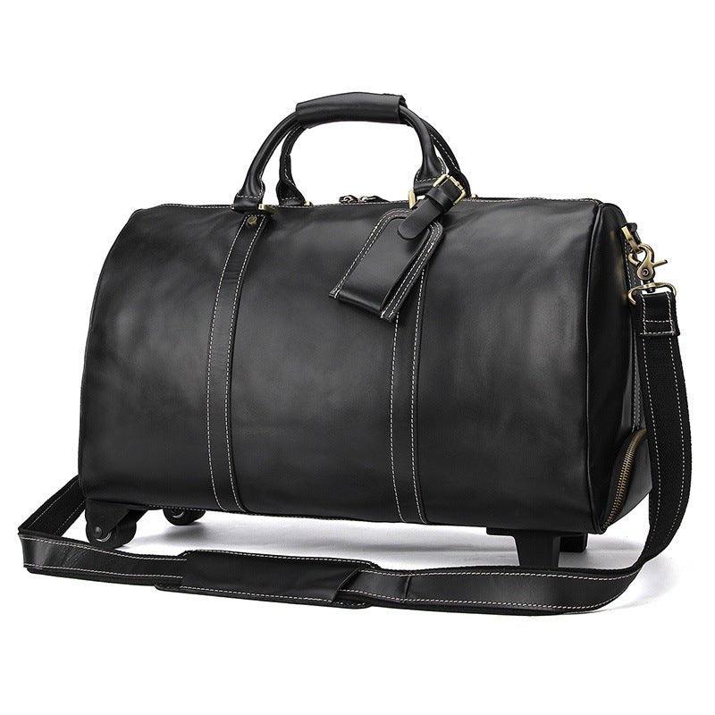 Leather Rolling Duffle Bag 20 Inch Woosir - Main Image