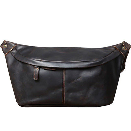 Leather Shoulder Cross Body Sling Bag - Woosir